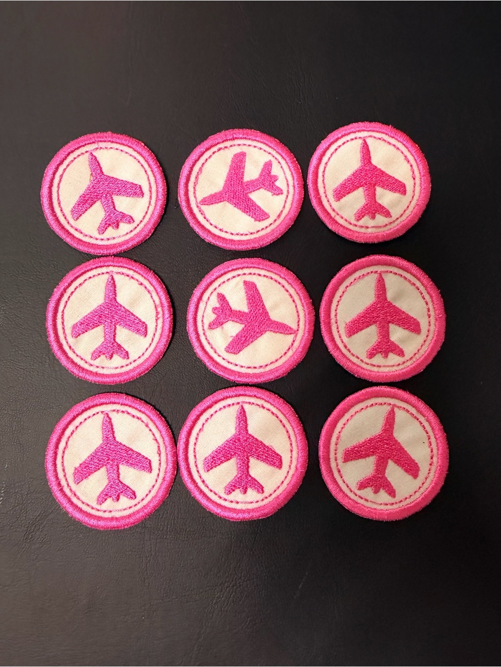 Pink Airplane Patches for Kids Accessories